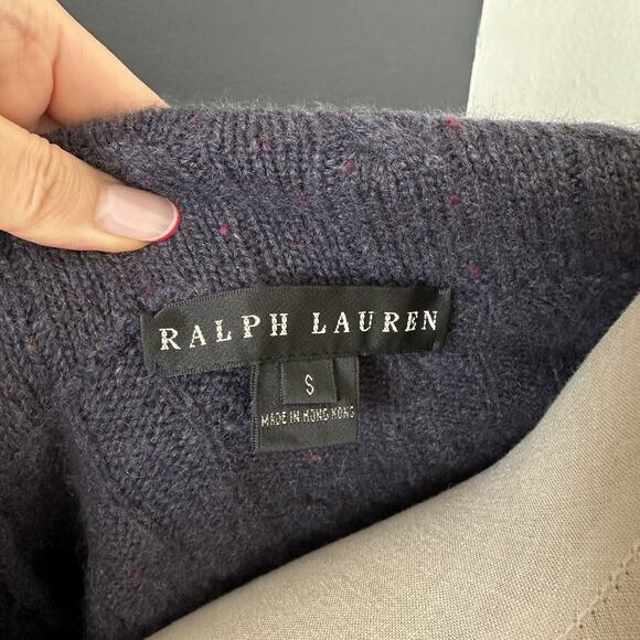 Ralph Lauren Black Label Cashmere Full Zip Cardigan Quite Luxury Preppy Y2K - Picture 8 of 12